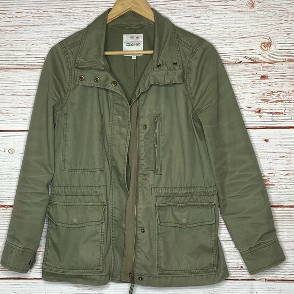 Madewell Passage Jacket in Army Green Sz S - Picture 15 of 16